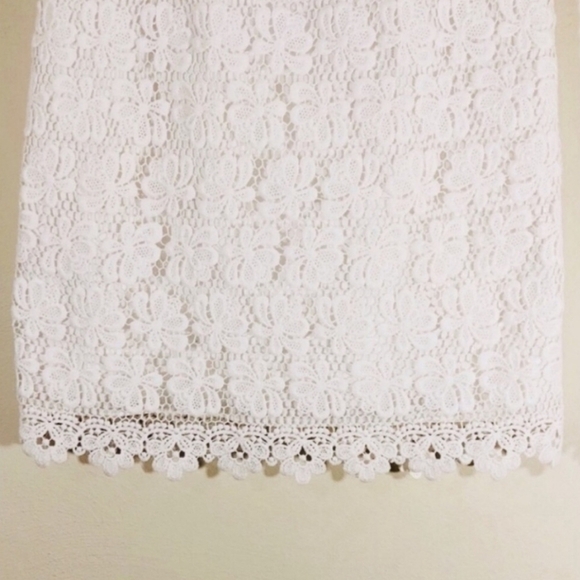 Lilly Pulitzer Larter Dress Truly bumble Bee Lace Strapless Dress white Size 0 - Picture 4 of 8